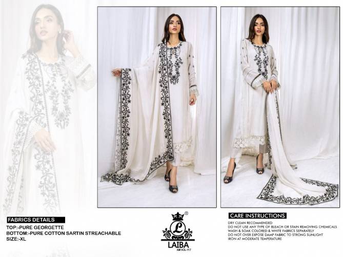 Laiba Am 117 New Latest Fancy Wear Heavy Georgette Ready Made Suit Collection
